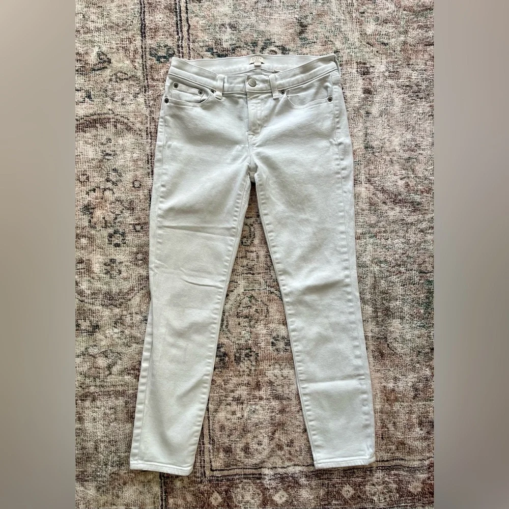 J Crew White Skinny Jeans Size 26